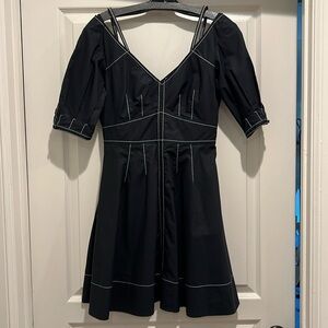 Derek Lam Black cotton dress